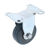 Maxbell 4 Pieces 2'' Directional Plate Caster Wheel Replacement Trolley Machine PVC