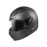 Carbon Fiber full-coverage, Retro design, Lightweight, certified Approved, Unisex Matte Black M