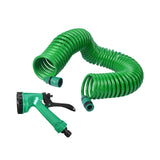 Maxbell Coil Garden Hose with Spray Nozzle Fruit and Vegetable Irrigation Water Hose 10Meter