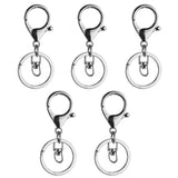 Maxbell 10pcs Trigger Clasp Swivel Clip Key Ring Bag Charms Finding for Keyring Hook