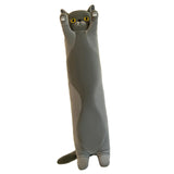 Maxbell Plush Kitty Cushion Lovely Birthday Present Durable Cat Stuffed Throw Pillow Gray 70cm