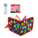 Maxbell Erasable Doodle Book Set Portable Reusable Drawing Book for Game Travel Road dinosaur