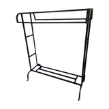 Maxbell Clothes Organizer Rack with Shelf Clothing Rack for Balcony Cloakroom Shirts Gray