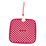 Maxbell Shoe Charm Organizer Decorative Charms Hanging Roll Bag for Closet Dorm Dark Red