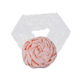 Maxbell Maxbell Peach Colored Rose Flower Baby Girls Headband Photography Props Hair Band