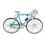 Maxbell 1/10 Scale Simulation Alloy Mini Mountain Bike Bicycle Model Gift Sky Blue A