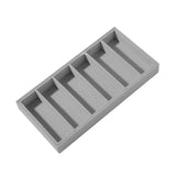 Maxbell Sunglasses Organizer 6 Grids Eyeglasses Display Container for Eyeglass Shops Gray