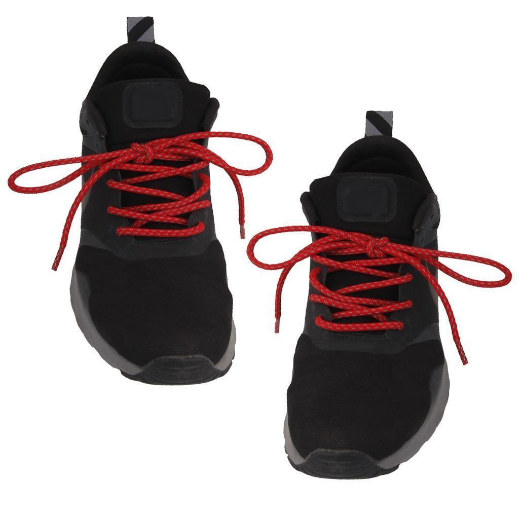 Maxbell Maxbell 1.2M Reflective Rope Laces Sport Trainer Jogging Shoelaces Bootlaces Red#2