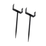 Maxbell 2x Downspout Bracket Rainwater Pipe Holder Iron for Yard Industrial Use Lawn