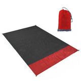 Maxbell Maxbell Beach Blanket Waterproof Pocket Picnic Sheet Mat Quick Drying Rug Black Red
