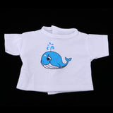 Maxbell Cute Girl Doll T-Shirt Long Sleeve with Whale Printing for 25cm Mellchan Doll Decor - Aladdin Shoppers