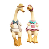 Couple Statue Modern Decor Couple Duck Figurine for Bedroom Home Living Room