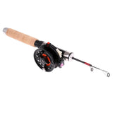 Maxbell Telescopic Mini Ultra-light Ice Fishing Rod Pole Fishing Tool Wood+4B Reel - Aladdin Shoppers