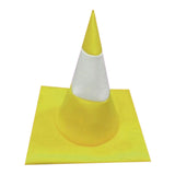 Maxbell Traffic Cone Hat Fancy Dress Costume Accessory for Masquerade Party Festival yellow