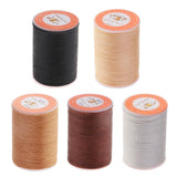 5Pcs 0.45mm Leather Sewing Waxed Thread Hand Stitching Repair Cord