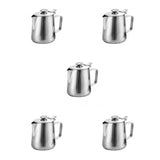 Maxbell 5 Sizes Silver Stainless Coffee Pitcher Milk Frothing Latte Jug Bar DIY - Aladdin Shoppers