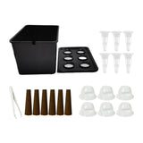 Maxbell Hydroponics Growing System Hydroponics Grower Kit for Hotel Parterre Balcony Black