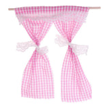Maxbell Dollhouse Miniatures Lovely Excellent Workmanship Cotton Curtain Pink - Aladdin Shoppers