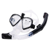 Maxbell Snorkeling Glasses Scuba Diving Snorkel Goggles Snorkel Mask Black Clear