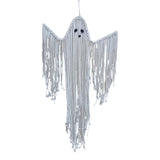Maxbell Halloween Macrame Ghost Decoration Pendant for Living Room Farmhouse Holiday