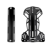 Aluminum Technical Scuba Diving BCD Harness Backplate & Single Tank Adapter