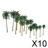 Maxbell 10x15pcs Model Coconut Palm Trees Scenery Landscape N Z Railway DIY Accessory