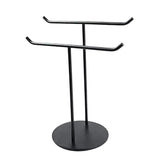 Maxbell Maxbell Freestanding Scarves Necklace Jewelry Display Stand Holder Rack Shelf Black