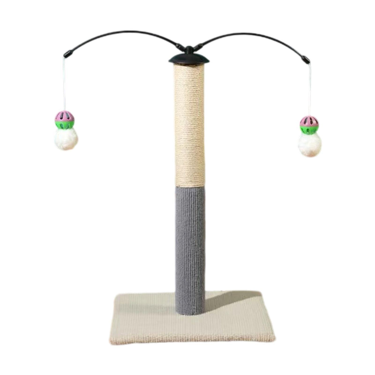 Maxbell Cat Scratching Post Furniture Protector Scratch Post for Indoor Cats Cat Toy Beige White