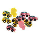 Maxbell 10pcs Resin Cute Shool Car Flatback Cabochon for Hair Bow Center DIY - Aladdin Shoppers