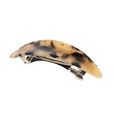 Maxbell 2Pcs Women's French Acetate Hair Clip Ladies Leopard Curved Barrette Hairpin