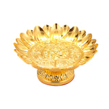Maxbell Buddha Offering Tray Alloy Decoration Temple Tray for Smudging Decor Rituals