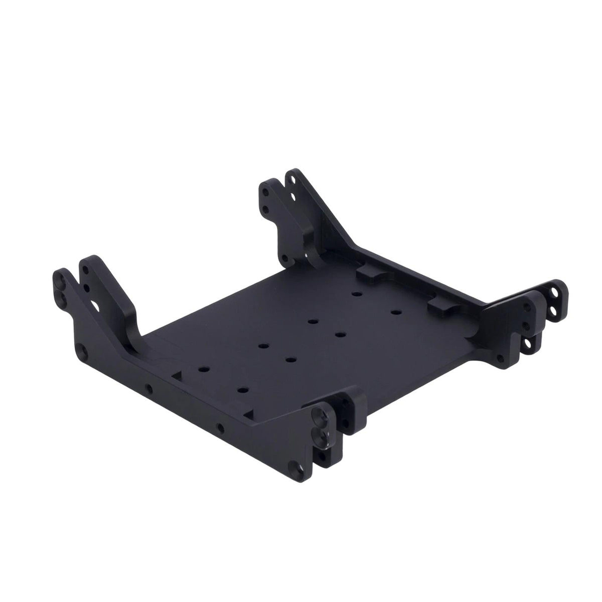 Maxbell Chassis Skid Plate Parts Replacement Gearbox Mount for 1/10 RC Crawler black
