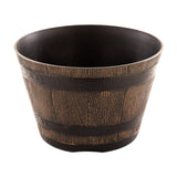 Maxbell Flower Pot Rustic Ornament Decorative Bucket Planter for Garden Balcony Desk M