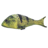 Maxbell Maxbell Lifelike Fish Pet Cat Mint Play Velvet Catnip Interactive Toy Yellow