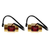 Maxbell 2 Pieces G1" Hall Effect Liquid Water Flow Sensor Switch Flow Meter