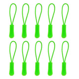 Maxbell 10Pcs Plastic Zipper Pull Cord Zip Puller Slider for Clothes Bags Green - Aladdin Shoppers