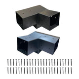 15 Degree 3 Way Pergola Bracket Outdoor Hotel Park Garden DIY Screw Hardware