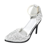 Maxbell 1/6 Figure High Heeled Sandals Doll High Heels Model for 12 inch Figure Body Silver