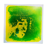 Sensory Liquid The Tiles Activity Play Mat for for Kids Girl Children yellow and green