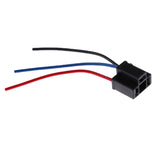 Maxbell 2xH4 Headlight Fog Light Extension 3 Wire Harness Lamp Female Socket Adapter