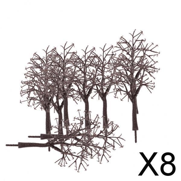 Maxbell 8x10pcs Scenery Landscape Model Bare Tree Trunk Decorations 12cm