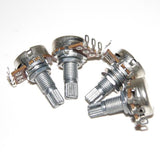 Maxbell 12Pcs A10K/20K/100K Ohms Audio Taper Potentiometer Logarithmic Pot Split Shaft