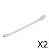 Maxbell 2xDouble-end Stainless Steel Dispensing Spoon/Spade Lab  Scraper 20cm
