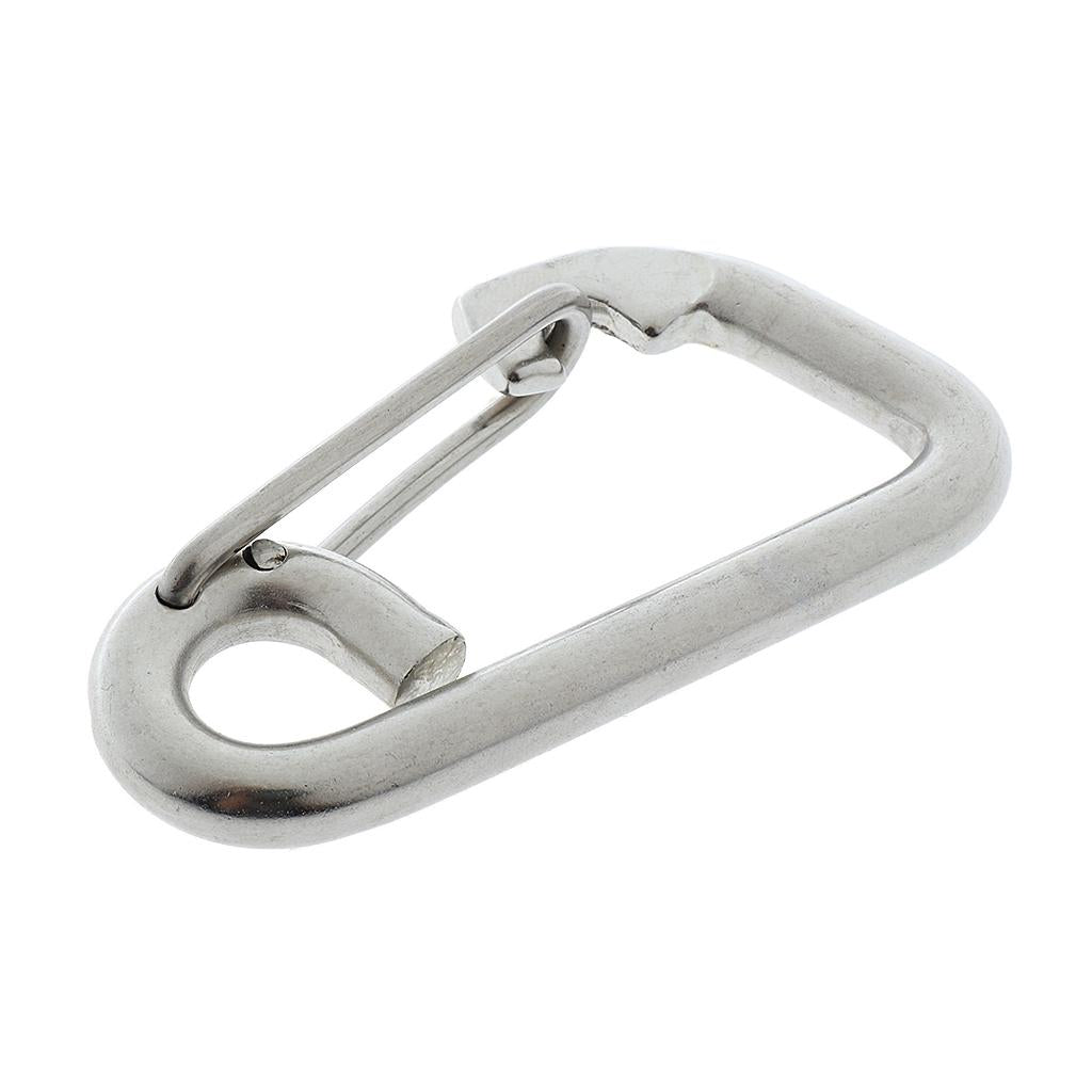 Maxbell Maxbell Stainless Steel Locking Snap Hook Carabiner Spring Clip Boat Trailer 6cm