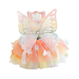 Maxbell Dog Dress Summer Apparel Pet Dogs Princess Clothes for Holiday Birthday Party XS