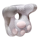 Maxbell Neck Support Pillow for Office Chair Cushion for Lunch Break Travel Airplane Gray