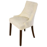 Maxbell Stretch Wingback Chair Cover Slipcover Reusable Arm Chair Cover Beige White