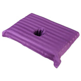 Maxbell Cotton Massage Table Face Hole Towel with Face Breath Hole for SPA Bed Table Violet