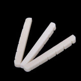 Maxbell 3pcs Cattle Bone Slotted Nuts for 6-string Electric Guitar Bass