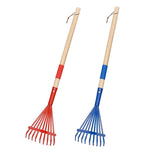 Maxbell 2Pcs Garden Rake Leaves Rakes for Gardening Leaf Rake for Garden Shrub Lawns